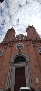 Fasada Bazyliki katedralnej Wniebowzięcia Najświętszej Maryi Panny w Płocku Fot. Sebastian Gawęda