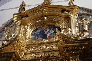 Gloria ołtarza w Bazylice Zwiastowania Najświętszej Marii Panny w Czerwińsku nad Wisłą Fot. Sebastian Gawęda