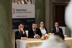 Inauguracja roku akademickiego na Wydziale Historii UW. 4 X 2022 r. Sala Kolumnowa. Fot. Sebastian Gawęda