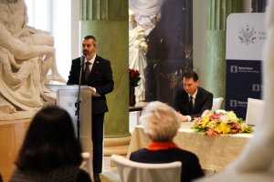 Prof. Łukasz Niesiołowski-Spanó, dziekan Wydziału Historii UW. Fot. Sebastian Gawęda