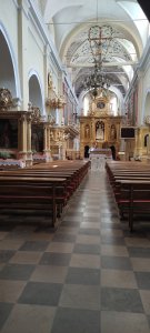 Wnętrze Bazyliki Zwiastowania Najświętszej Marii Panny w Czerwińsku nad Wisłą Fot. Sebastian Gawęda