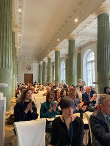Uczestnicy konferencji "Getto ławkowe. Struktury wykluczenia na uczelniach międzywojennej Polski w kontekście środkowoeuropejskim"