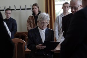 Wręczenie nagrody Stowarzyszenia Historyków Starożytności za popularyzację wiedzy o antyku Pani Annie Mączakowej