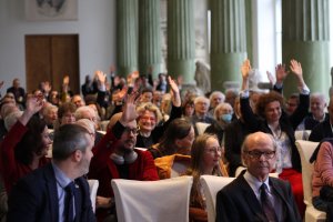 Jubileusz 80-lecia prof. Marcina Kuli (24 III 2023 r.). Fot. Sebastian Gawęda