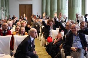 Jubileusz 80-lecia prof. Marcina Kuli (24 III 2023 r.). Fot. Sebastian Gawęda