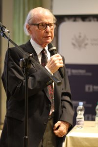 Jubileusz 80-lecia prof. Marcina Kuli (24 III 2023 r.). Fot. Sebastian Gawęda