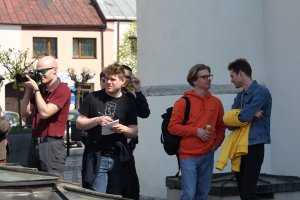Antoni Rak, drugi fotograf objazdowy, a także kadra studencka objazdu