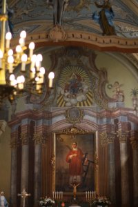 Malowana nastawa ołtarza kościoła w Sieciechowie