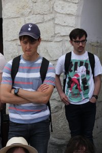 Objazdowicze na rynku w Kazimierzu