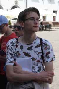 Objazdowicze na rynku w Kazimierzu