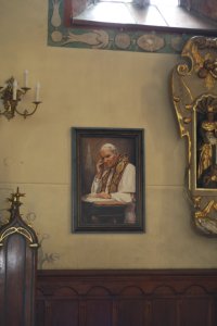 Obrazy świętych w kościele św. Zygmunta w Szydłowcu