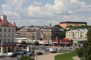 Panorama z lubelskiego wzgórza zamkowego