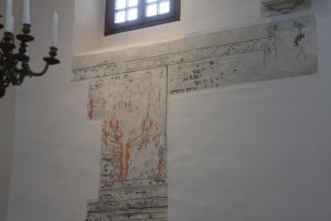 Polichromie w synagodze. Szydłów