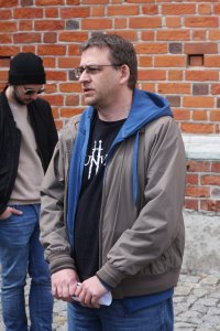 Prof. Piotr Węcowski wygłasza referat o historii Bazyliki Wniebowzięcia NMP w Kraśniku
