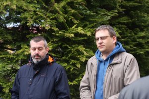 Prof. Węcowski wygłasza referat o Kościele św. Władysława. Szydłów