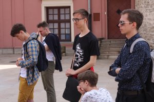 Studenci na zamku w Lublinie