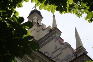 Szczyt fary. Kazimierz Dolny