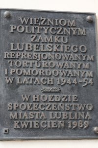 Tablica pamiątkowa. Lublin